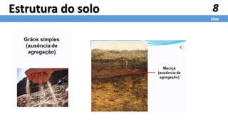 8
Slide
Estrutura do solo
 