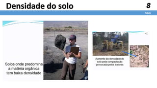 8
Slide
Densidade do solo
 