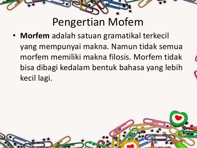 Morfologi Bahasa
