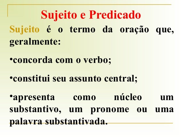 O Que É Sujeito E Predicado? – SAIK