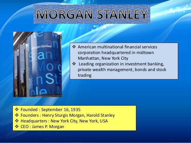 rob parson at morgan stanley 2 essay Rob parson at morgan stanley a case solution, this analysis basically provides an insight into the performance review and appraisal of one of order custom essay. rob parson at morgan stanley 2 essay Rob parson at morgan stanley a case solution, this analysis basically provides an insight into the performance review and appraisal of one of order custom essay.