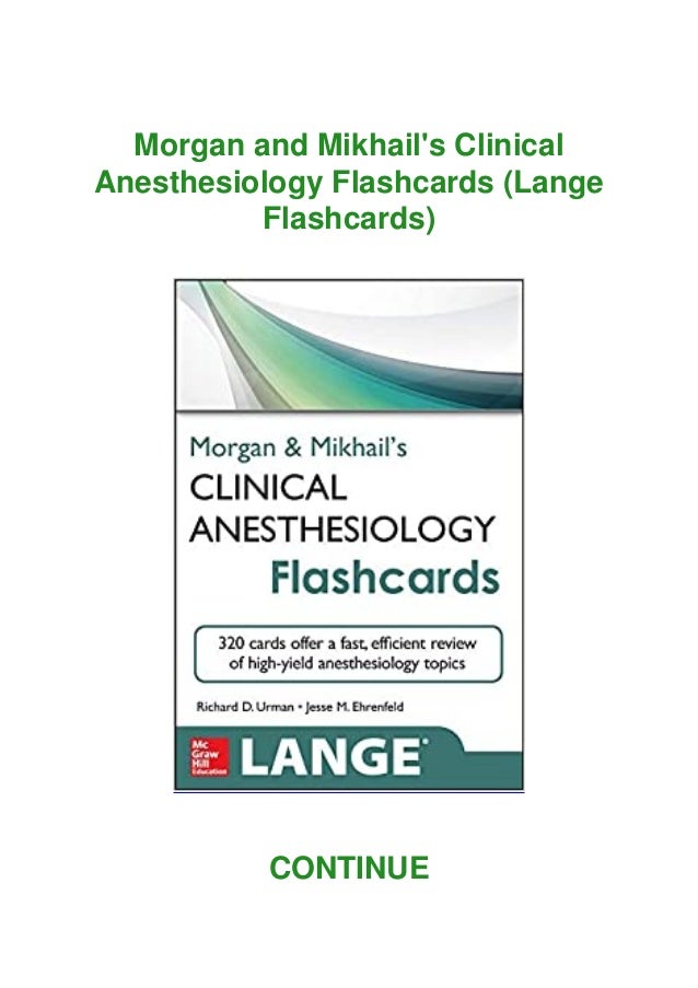 Read Pdf Man And Mikhail S Clinical Anesthesiology Flashcards La