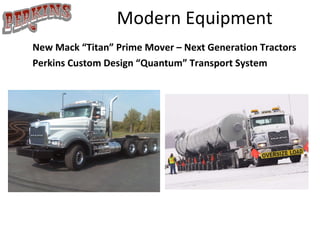 Modern Equipment New Mack “Titan” Prime Mover – Next Generation Tractors Perkins Custom Design “Quantum” Transport System 