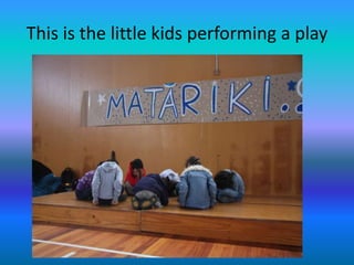 This is the little kids performing a play