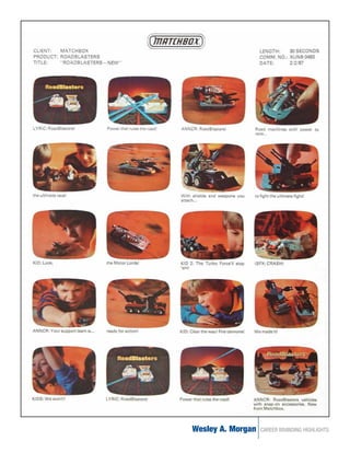 Wesley A. Morgan   CAREER BRANDING HIGHLIGHTS
 