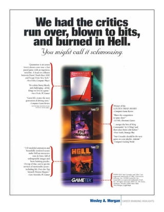 Wesley A. Morgan   CAREER BRANDING HIGHLIGHTS
 