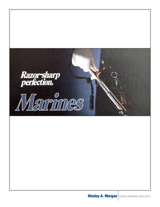 Wesley A. Morgan   CAREER BRANDING HIGHLIGHTS
 