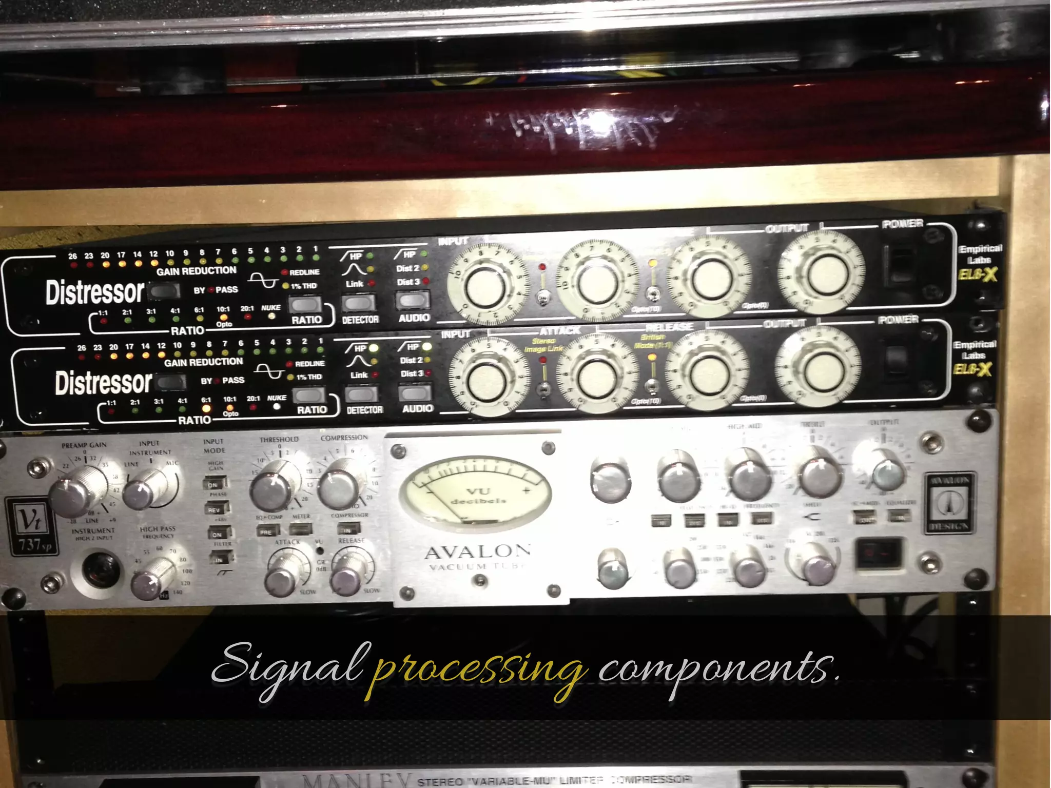 Signal processing components. 
 