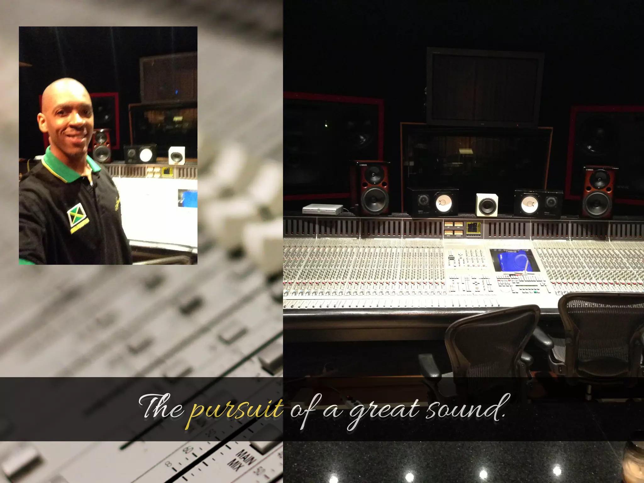 The pursuit of a great sound. 
 