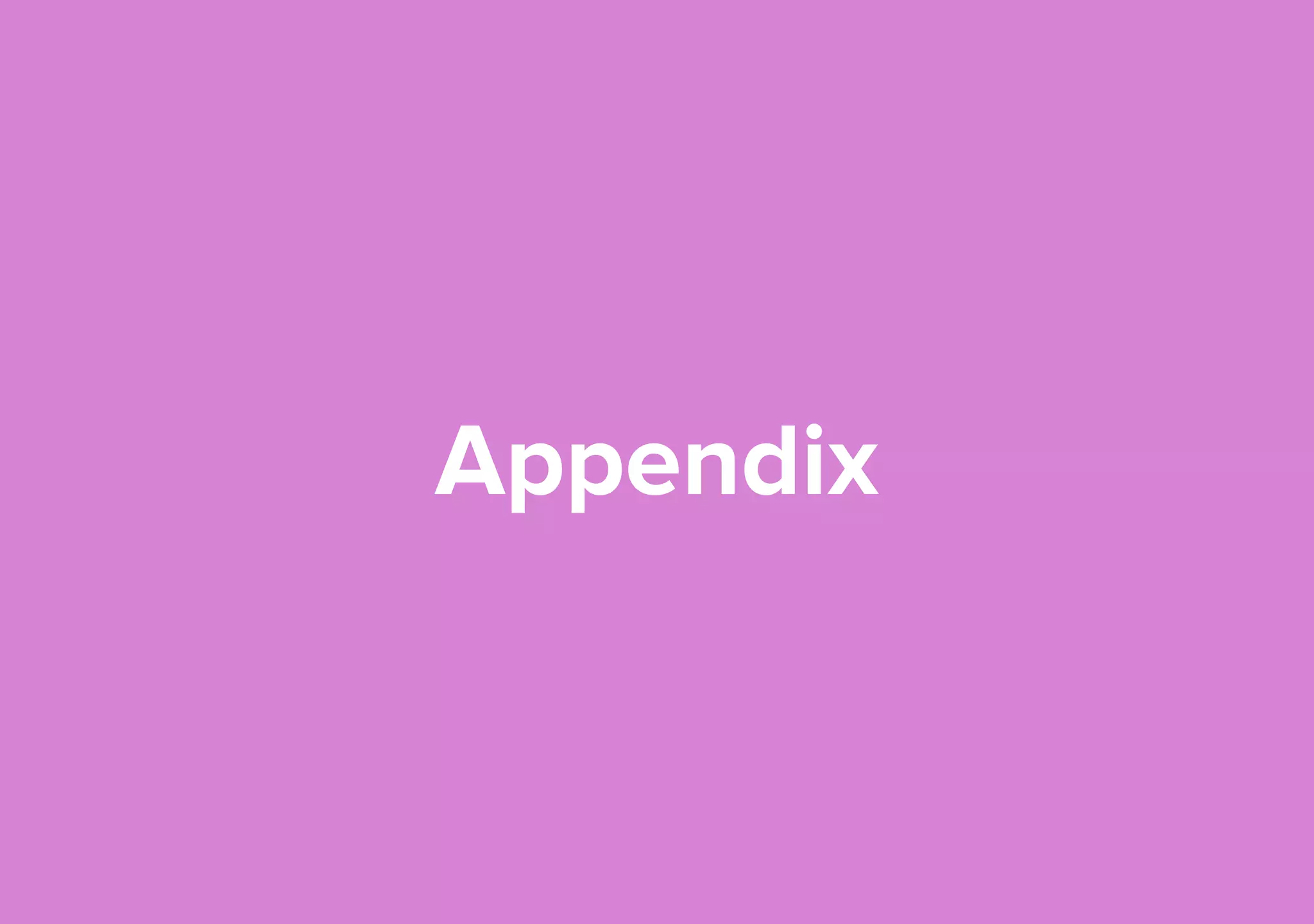 Appendix 
 