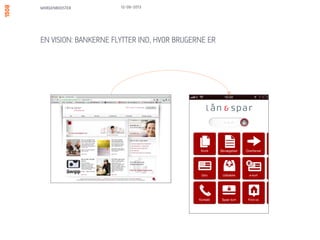 FRA SITES TIL SERVICES TIL RELATIONER
MORGENBOOSTER
SERVICE
DIGITAL
RELATION
Kilde: The Open Brand, Kelly Mooney and Nita Rollins
13/06/13
 