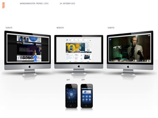 MORGENBOOSTER: TRENDS I 2013      24. OKTOBER 2012




SUBSITE                                  WEBSITE                     SUBSITE




                                                   APP         APP
 