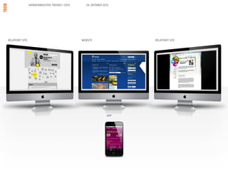 MORGENBOOSTER: TRENDS I 2013      24. OKTOBER 2012




RELATERET SITE                                  WEBSITE                RELATERET SITE




                                                                 APP
 