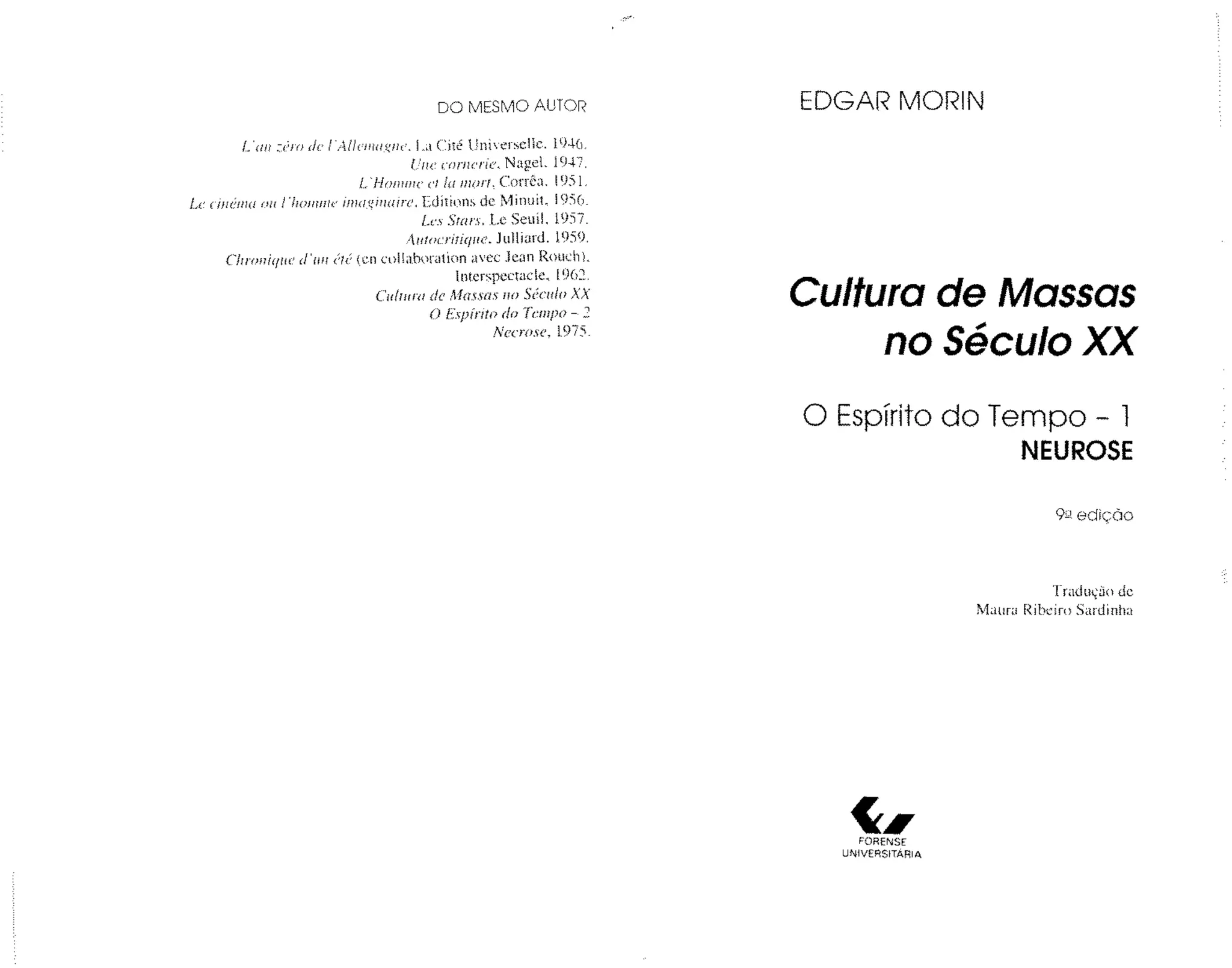 Cultura de Massas no Século XX.