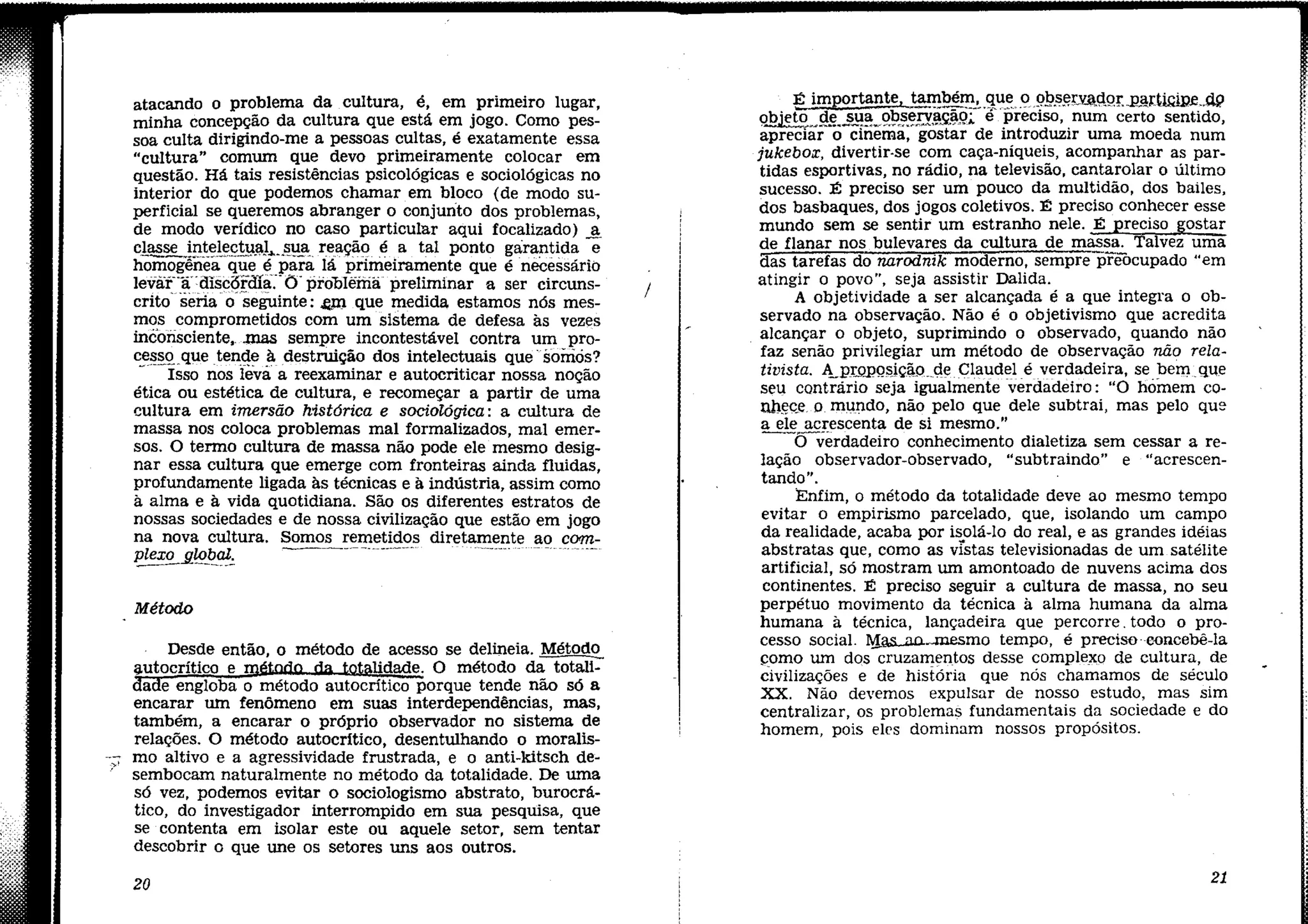 Cultura de Massas no Século XX.