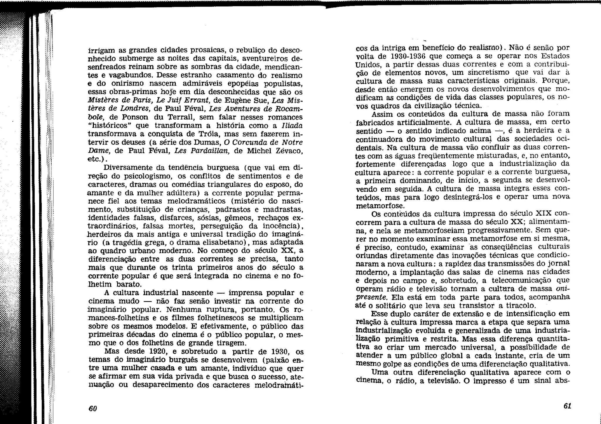 Cultura de Massas no Século XX.