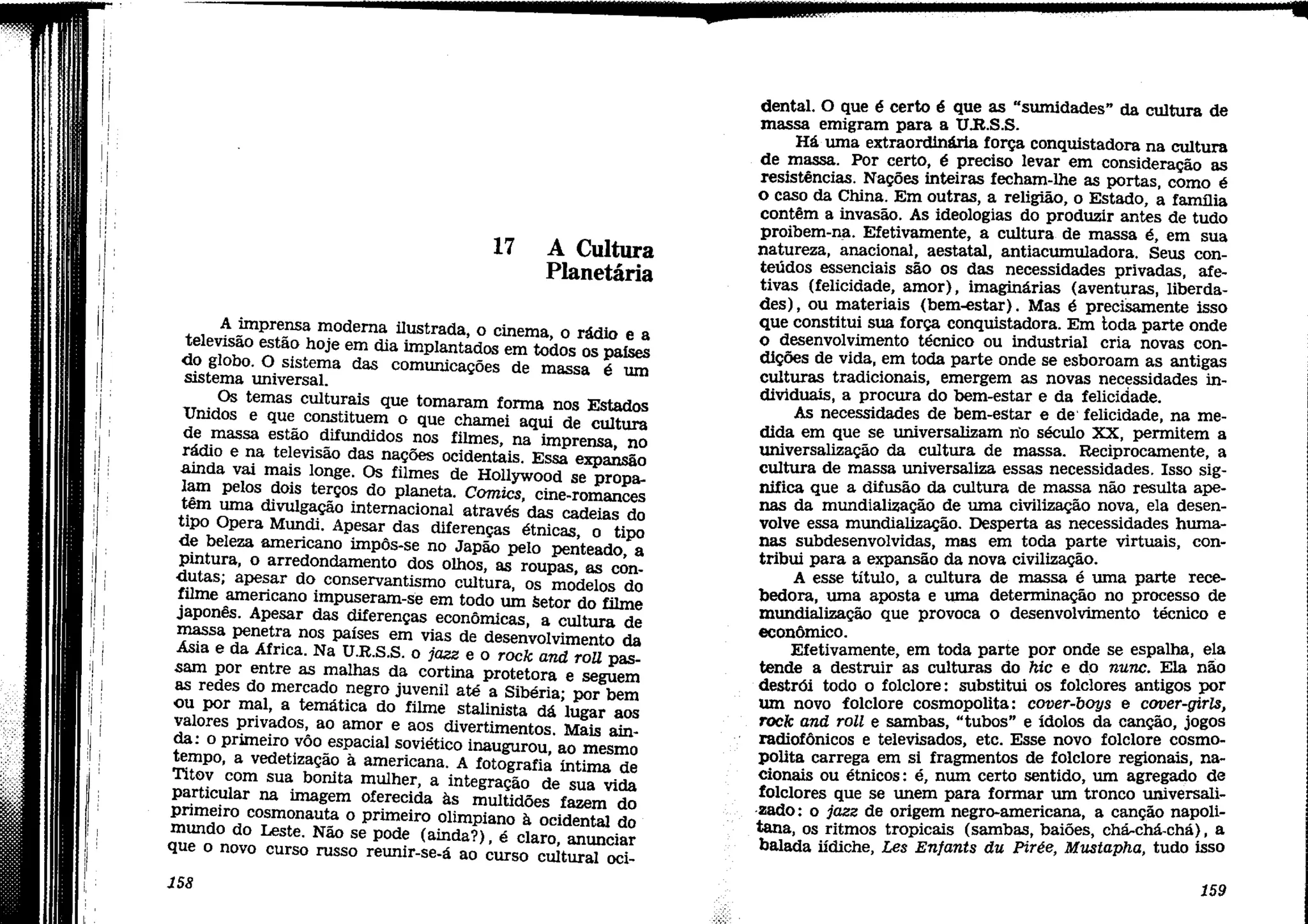 Cultura de Massas no Século XX.