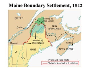 Maine Boundary Settlement, 1842 