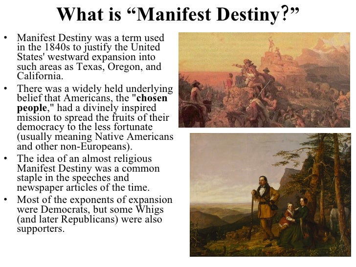 Manifest destiny essay a push gift