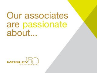 Our associates
are passionate
about...
 