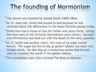 Mormonism | PPT