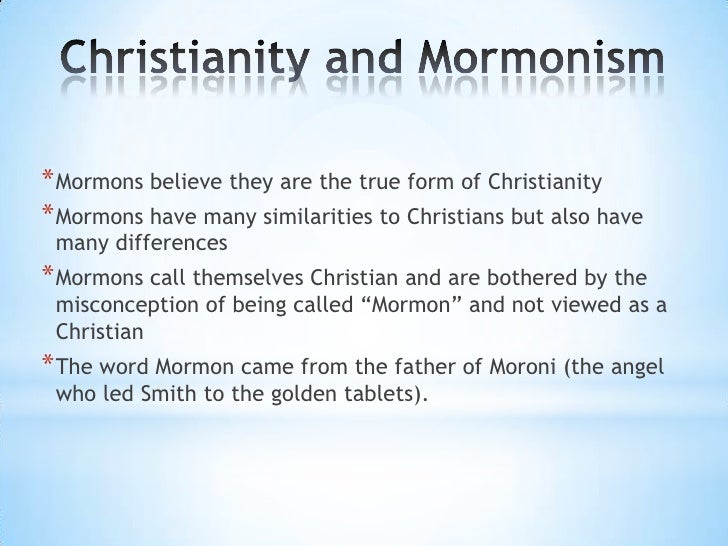 Mormonism Vs Christianity Comparison Chart