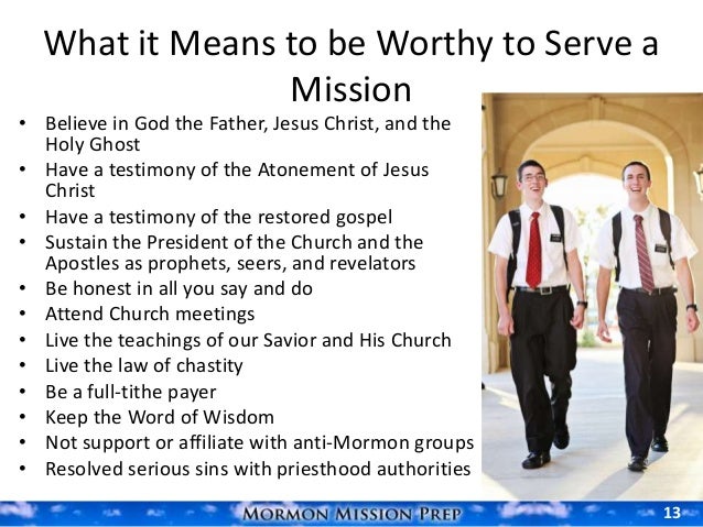 Preparing To Serve A Mission Preparing To Serve A Mission
