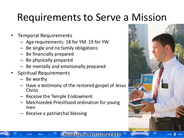 Preparing To Serve A Mission Preparing To Serve A Mission