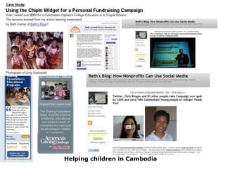 Helping children in Cambodia 