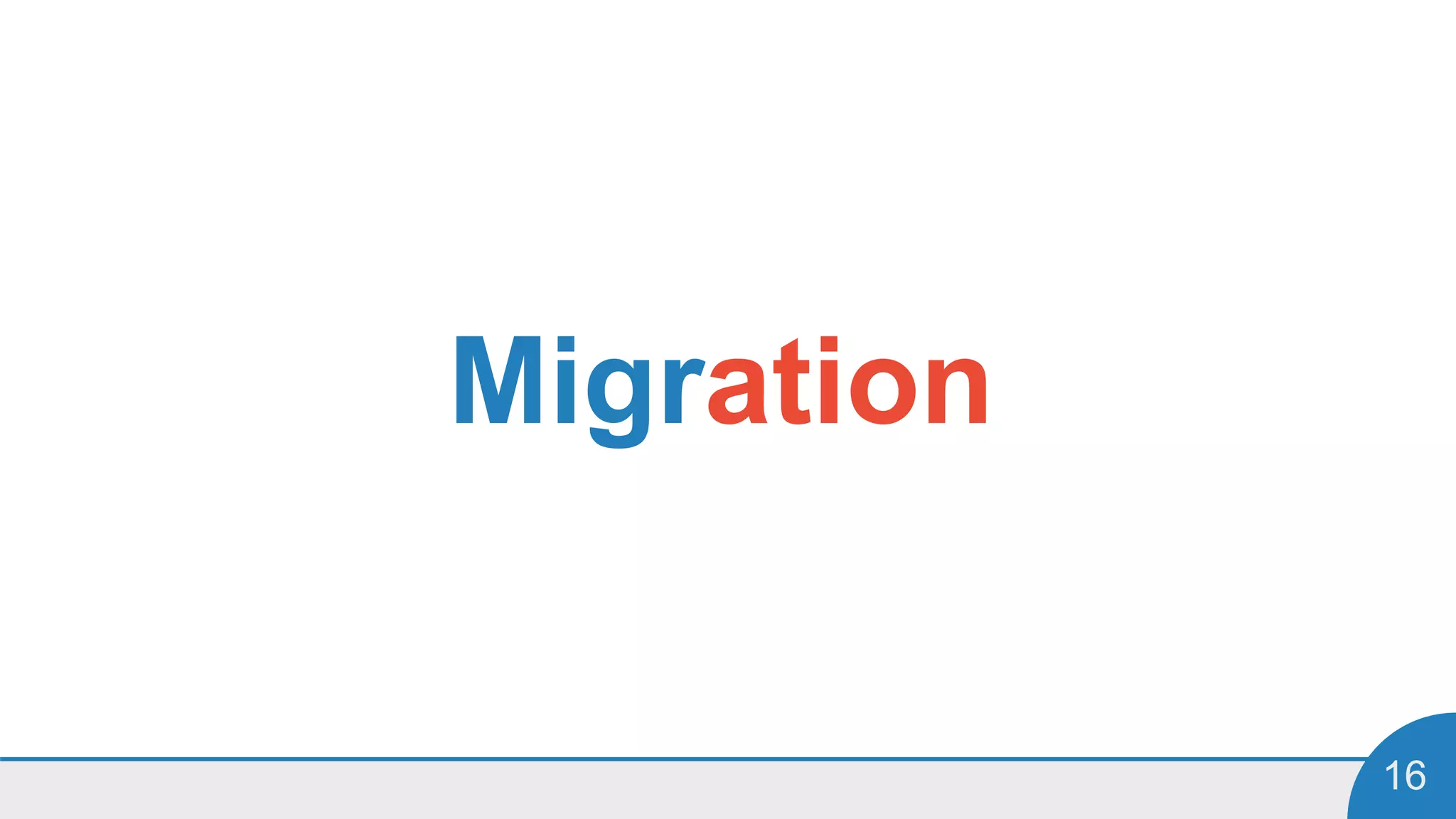 16
Migration
 