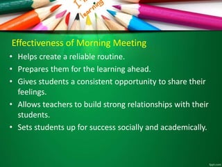 Morning meeting: Transform your day | PPTX