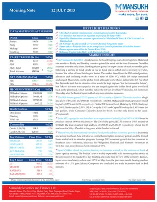 Equity Morning Note 12 July 2013-Mansukh Investment and Trading Solution