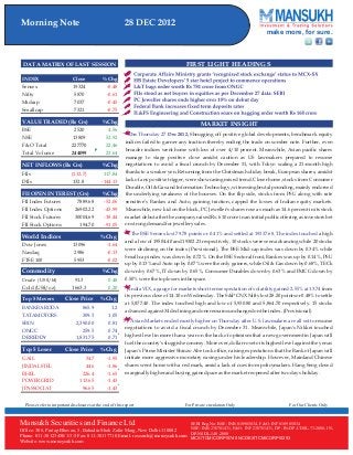 Go Ahead for Equity Morning Note 28 December 2012-Mansukh Investment and Trading Solution	 
