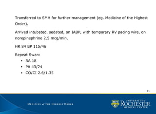Right Ventricular Infarction - Morning report 040411 | PPT