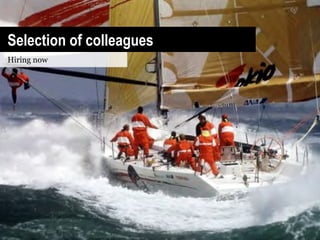 Selection of colleagues
Hiring now
 