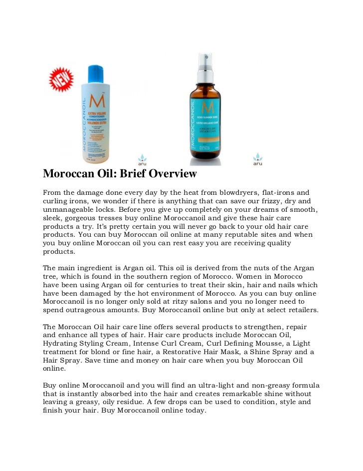 Moroccan Oil Brief Overview