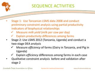 Livestock indicators for targeted investments: Translating constraints into opportunities in Tanzania