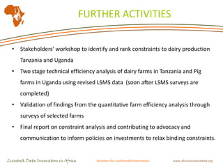 Livestock indicators for targeted investments: Translating constraints into opportunities in Tanzania