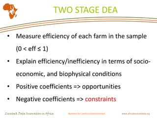 Livestock indicators for targeted investments: Translating constraints into opportunities in Tanzania