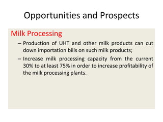 Efforts to improve the dairy industry in Tanzania