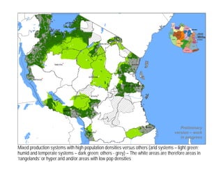 Targeting the dairy value chain for Tanzania: Mapping for site selection