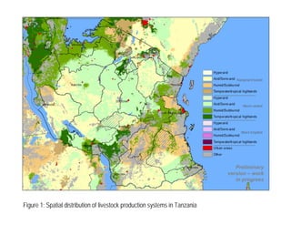Targeting the dairy value chain for Tanzania: Mapping for site selection