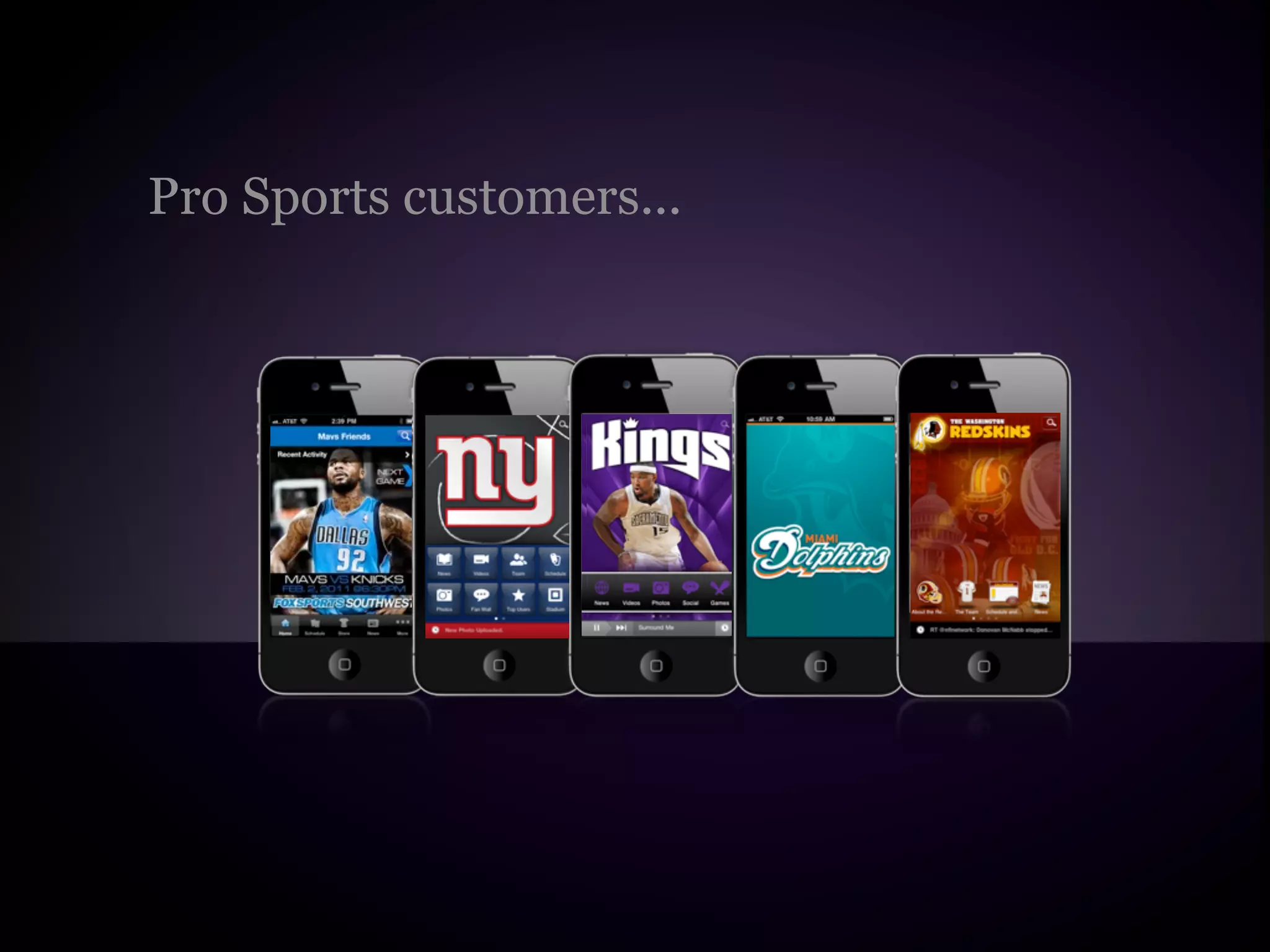 Pro Sports customers...
 