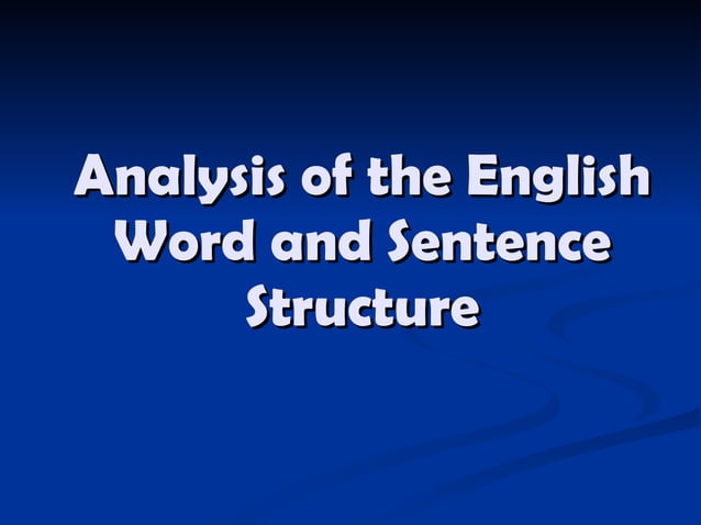 Morphemes