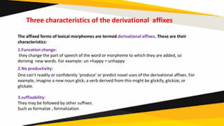 Morphemes chapter 4 | PPT | Free Download