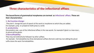 Morphemes    chapter 4