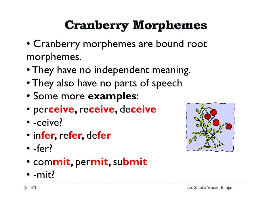 morphemes