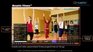 © 2003 - 2010 QMorphic Corporation POLYMORPHIC® TECHNOLOGIES™ IP Rights granted and pending
 