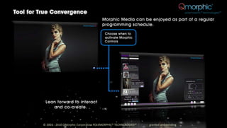 © 2003 - 2010 QMorphic Corporation POLYMORPHIC® TECHNOLOGIES™ IP Rights granted and pending
 