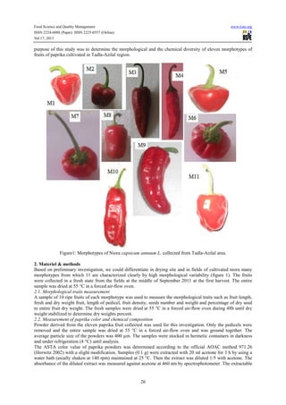 PDF) Evaluation of Scotch Bonnet and Habanero Peppers (Capsicum